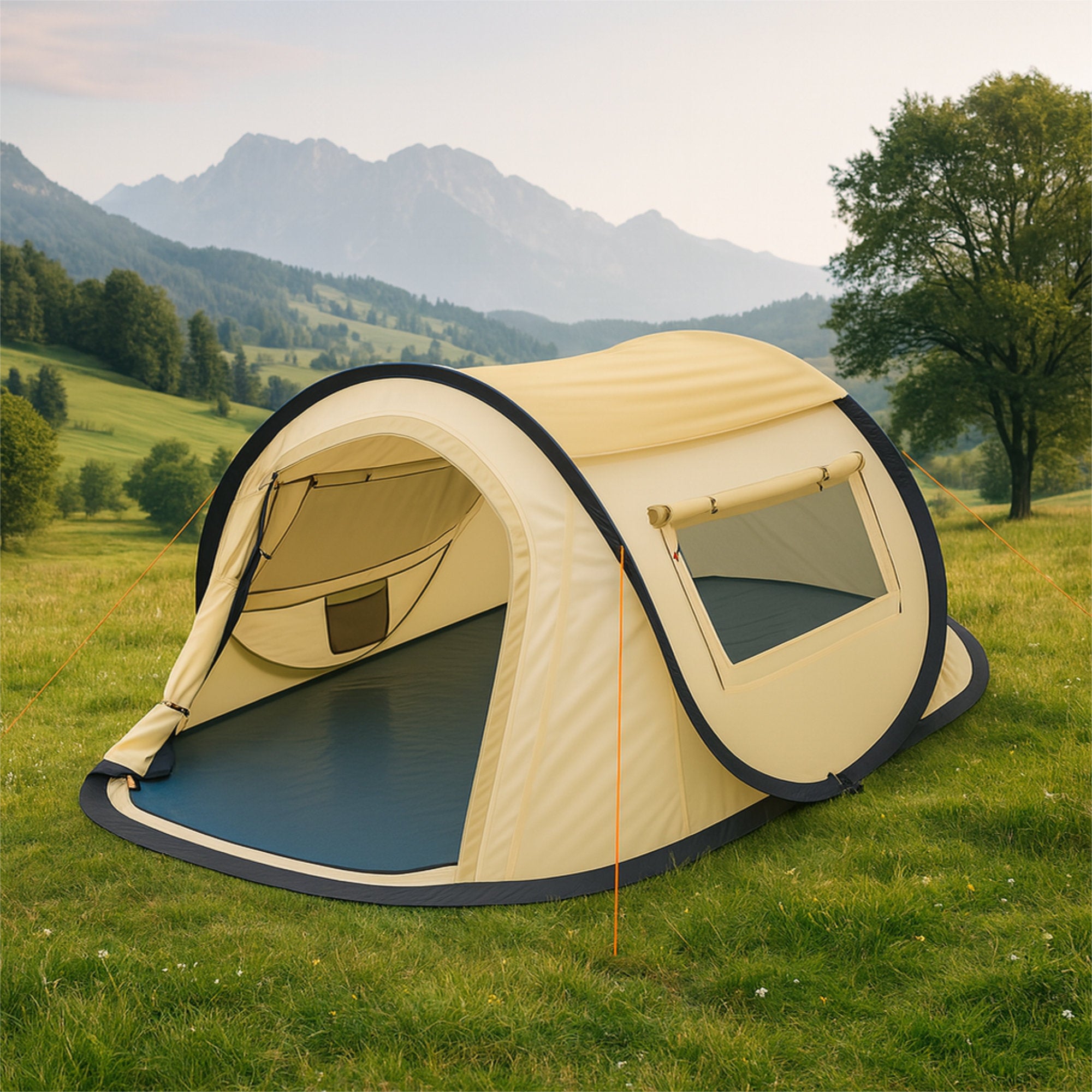 "Quiki" tent, 2 person, pop-up tent, water-repellent