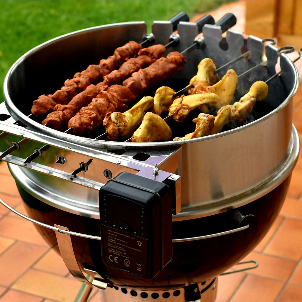 Grillspieß Set, für Ø 57 cm Kugelgrill, 7 Edelstahl Spieße