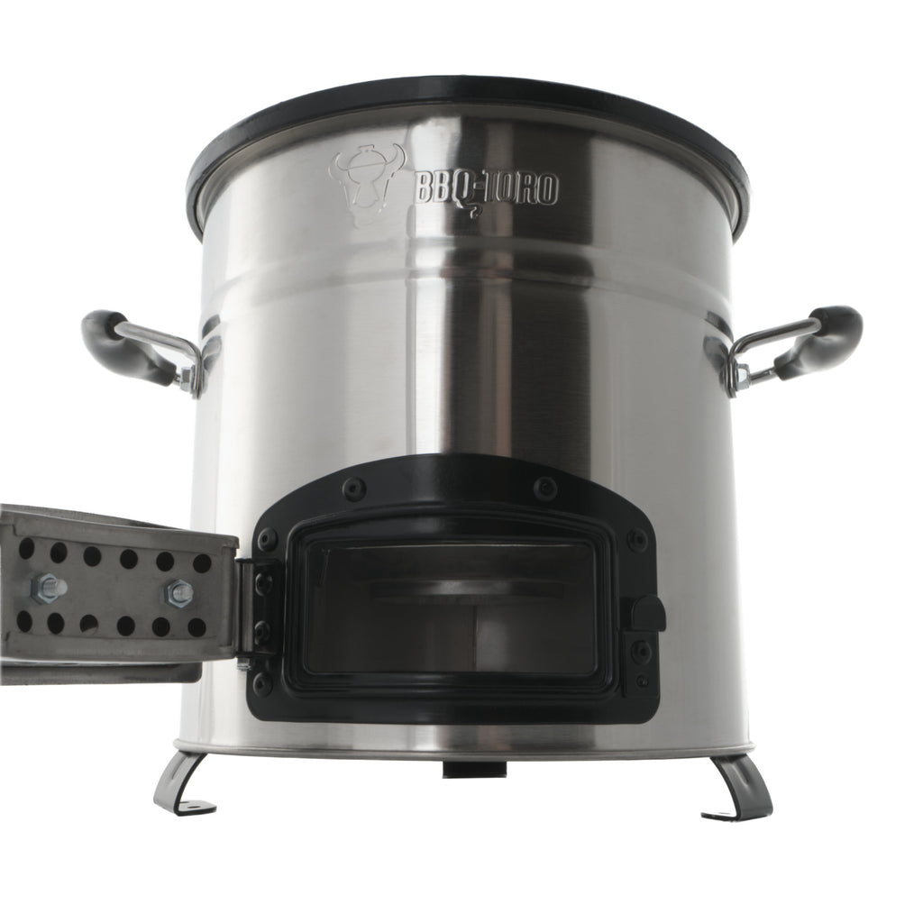 Raketenofen "RAKETE #3", Edelstahl, Rocket Stove inkl. USB Kabel und Stecker