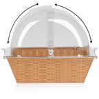 Rattan Brotkorb, 54 x 36 x 26 cm, inkl. Rolltop