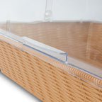 Rattan Brotkorb, 54 x 36 x 26 cm, inkl. Rolltop