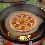 Pierre déflectrice, Ø 36 cm - Ø 46 cm, pierre à pizza pour Kamado Ø 52 cm