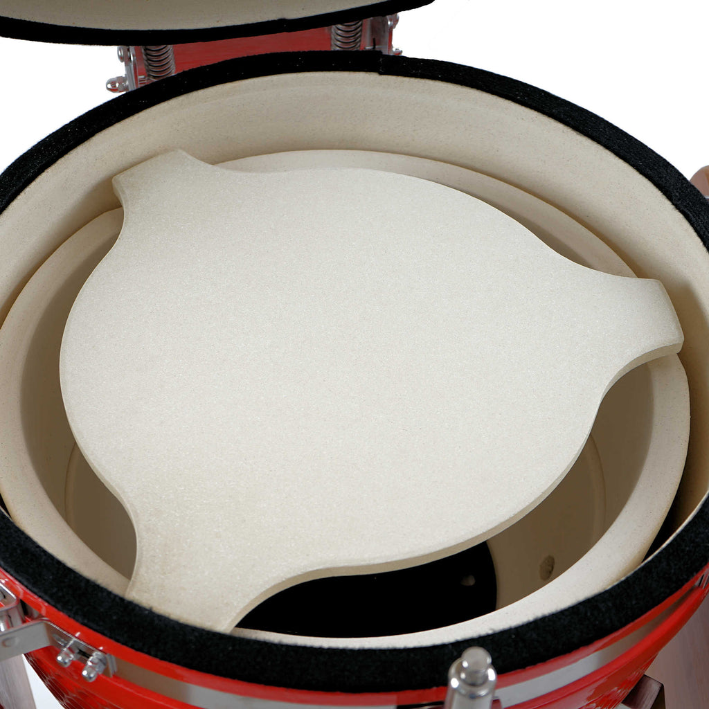 Deflektorstein, Ø 36 cm - Ø 46 cm, Pizzastein für Kamado Ø 52 cm