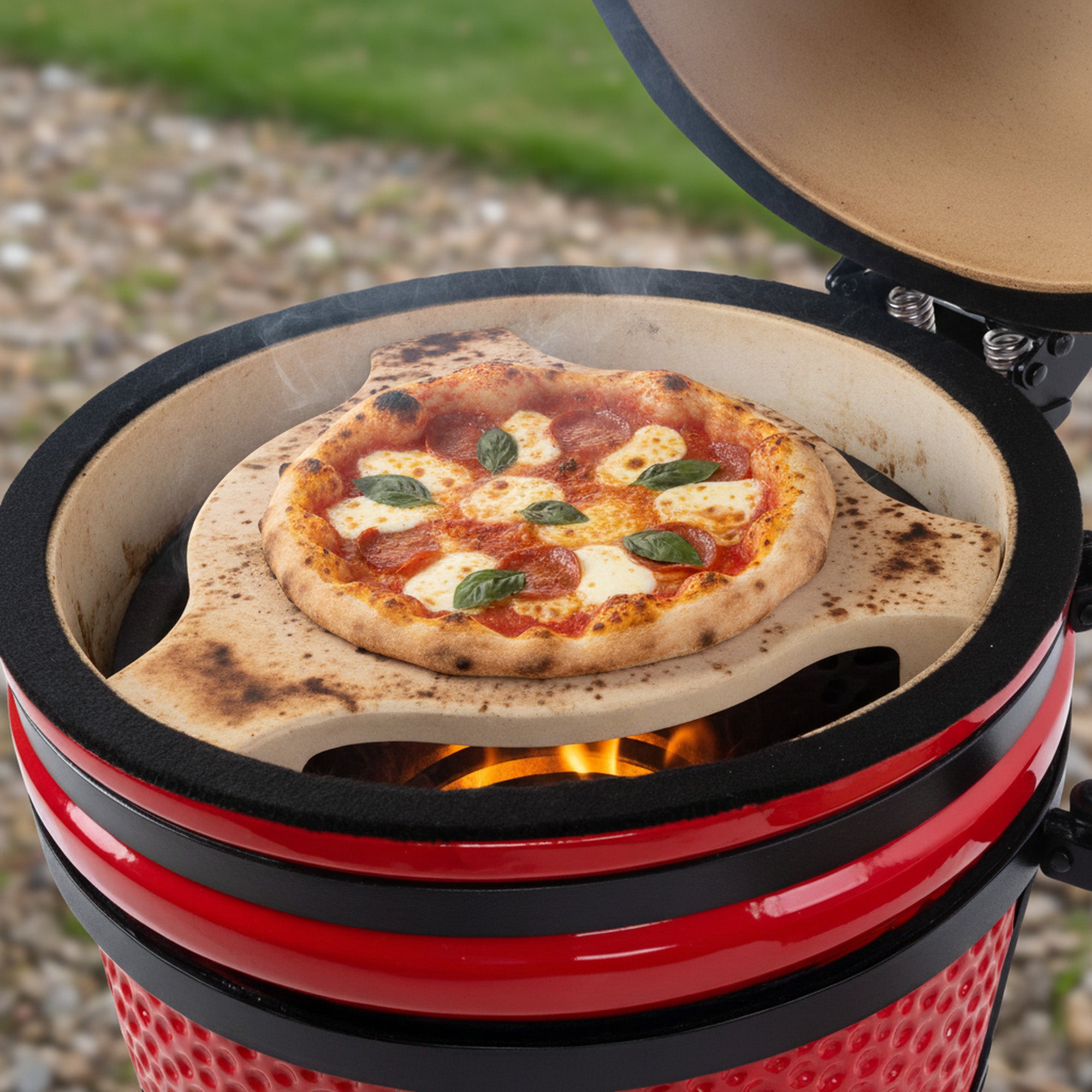 Deflector stone, Ø 24 cm - Ø 34 cm, pizza stone for Kamado Ø 39 cm