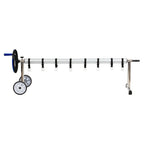 Système enroulable, acier inoxydable, mobile, pour bâches de 300 à 570 cm²