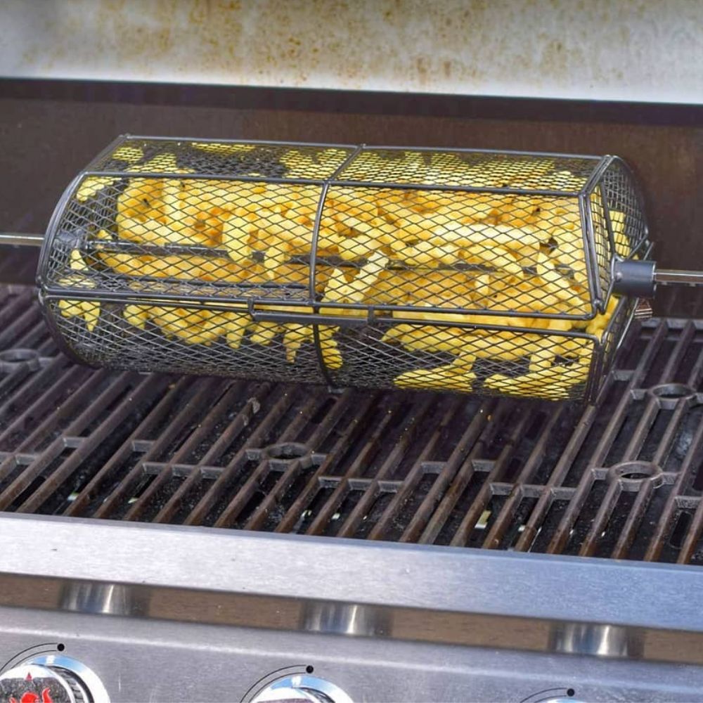 Grill carousel for rotisserie spits, stainless steel, 42.5 x 21 cm