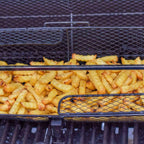 Grillrondell für Drehspieße, Edelstahl, 42,5 x 21 cm