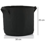 Sacs de plantation, lot de 5, respirants, noirs