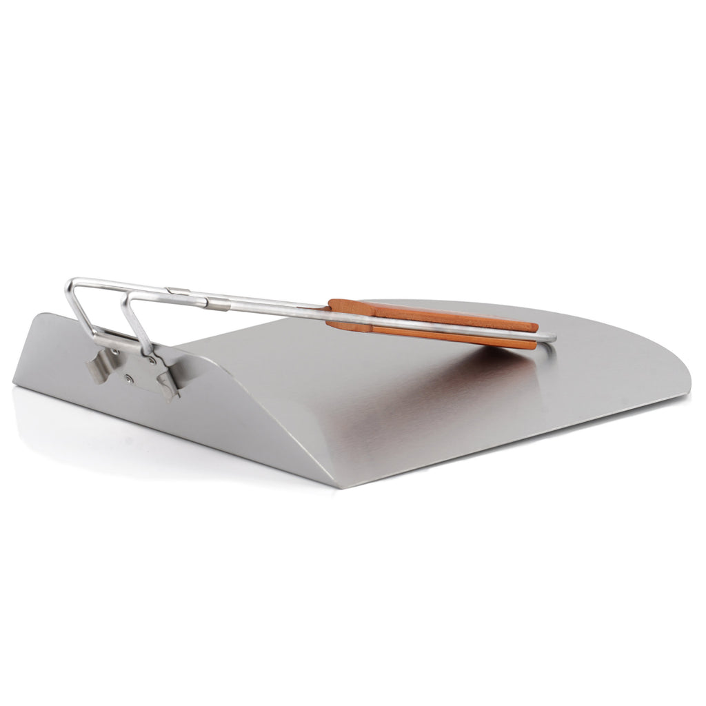Pizza peel, stainless steel, bamboo handle