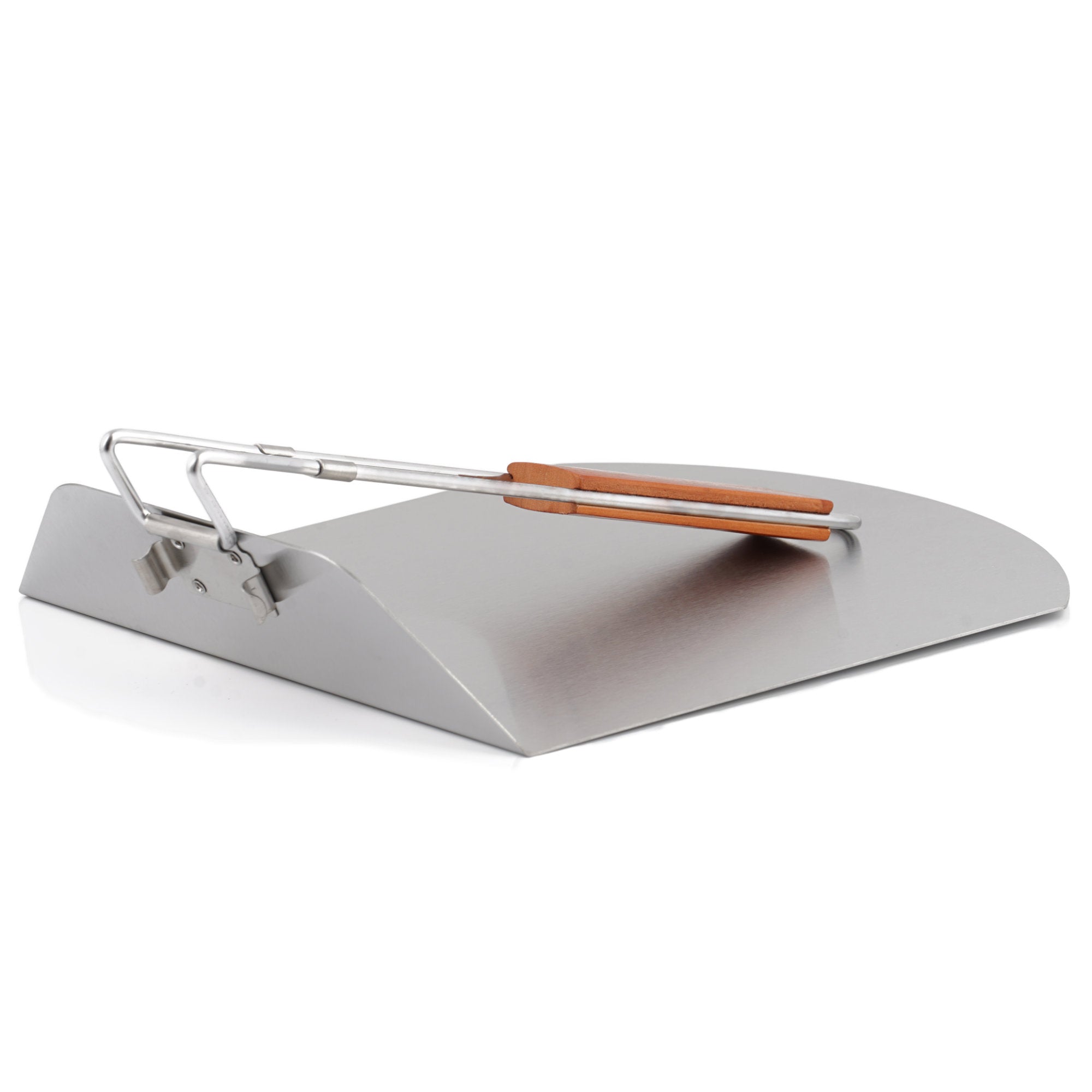 Pizza peel, stainless steel, bamboo handle