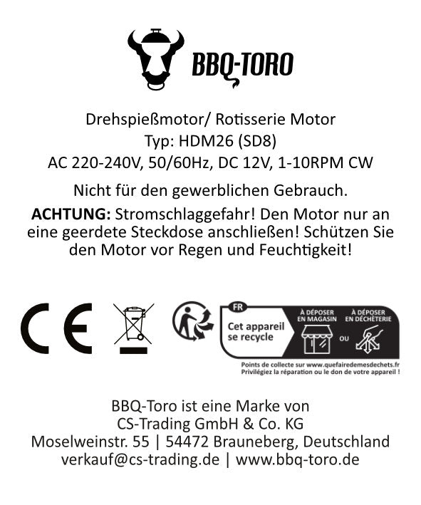 Edelstahl Grillaufsatz mit 6 Spießen