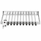 Grillaufsatz, 10 Spieße, 70 x 27-40 cm, Edelstahl, inkl. Motor links
