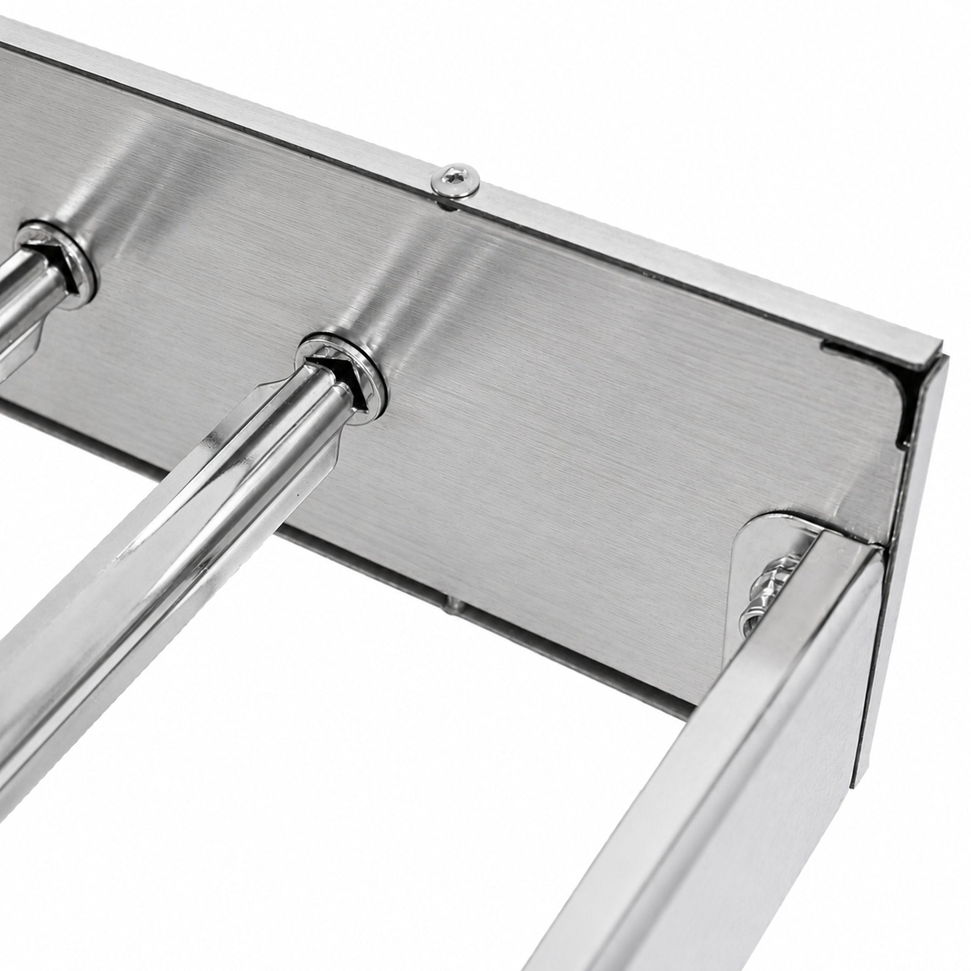 Grillaufsatz, 10 Spieße, 70 x 27-40 cm, Edelstahl, inkl. Motor links