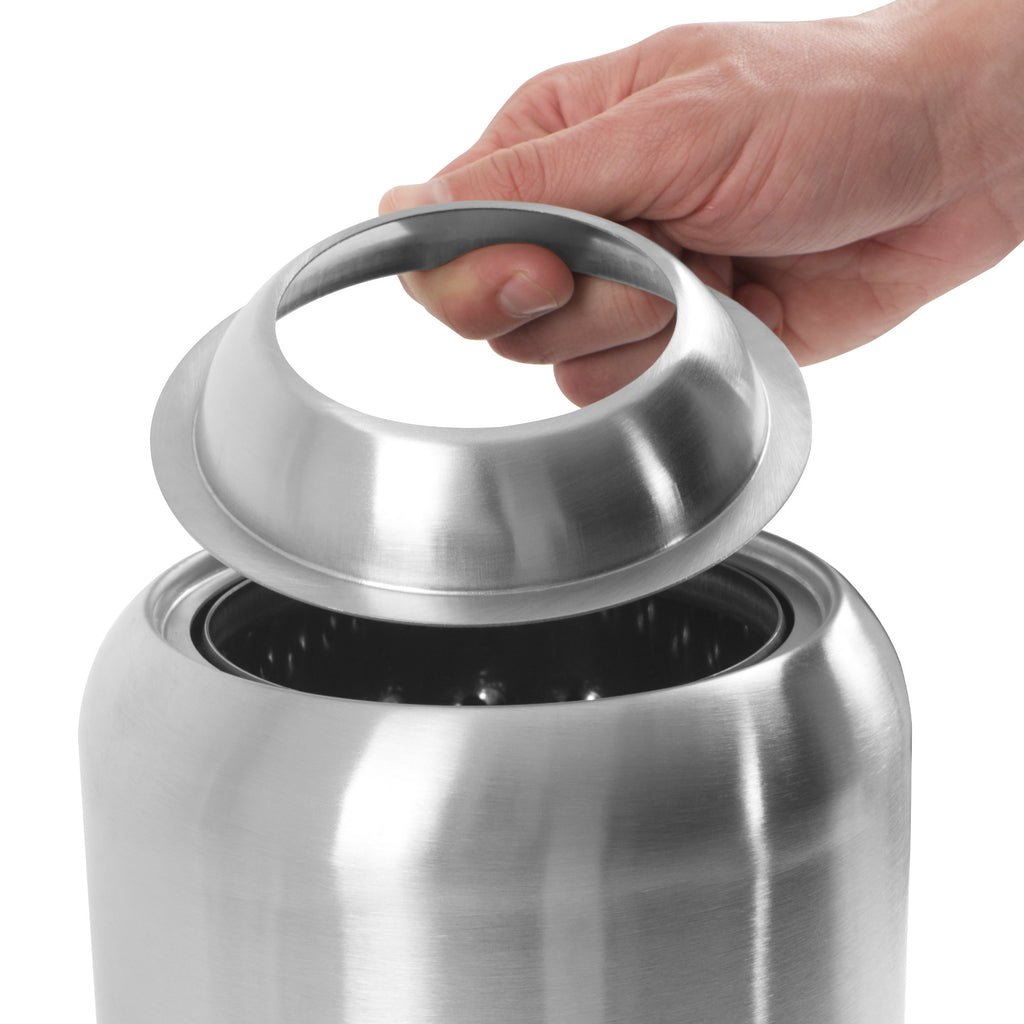 Cheminée de table sans fumée, Ø 17,5 cm, colonne de feu à pellets, sac inclus