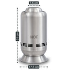 Cheminée de table sans fumée, Ø 17,5 cm, colonne de feu à pellets, sac inclus