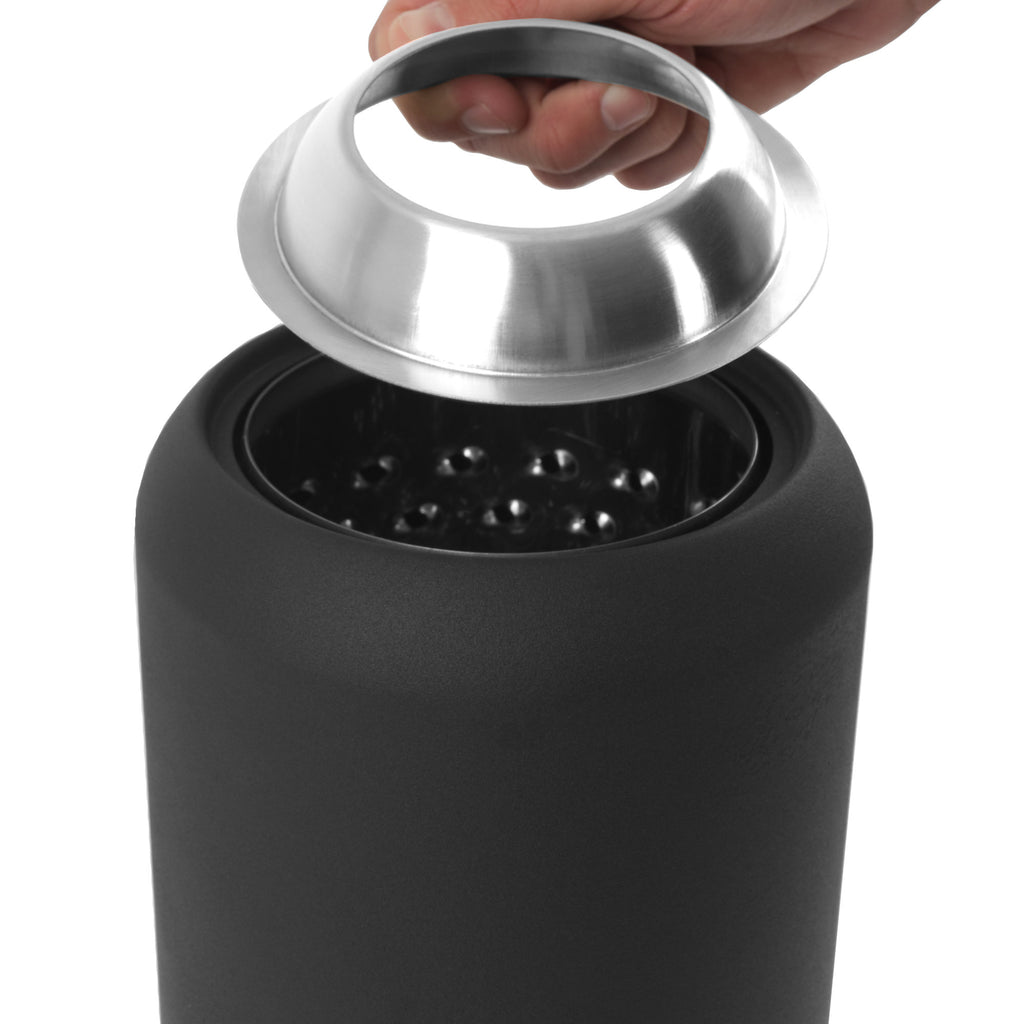 Cheminée de table sans fumée, Ø 17,5 cm, colonne de feu à pellets, sac inclus