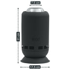 Cheminée de table sans fumée, Ø 17,5 cm, colonne de feu à pellets, sac inclus