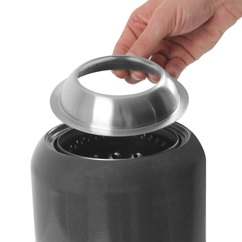 Cheminée de table sans fumée, Ø 17,5 cm, colonne de feu à pellets, sac inclus