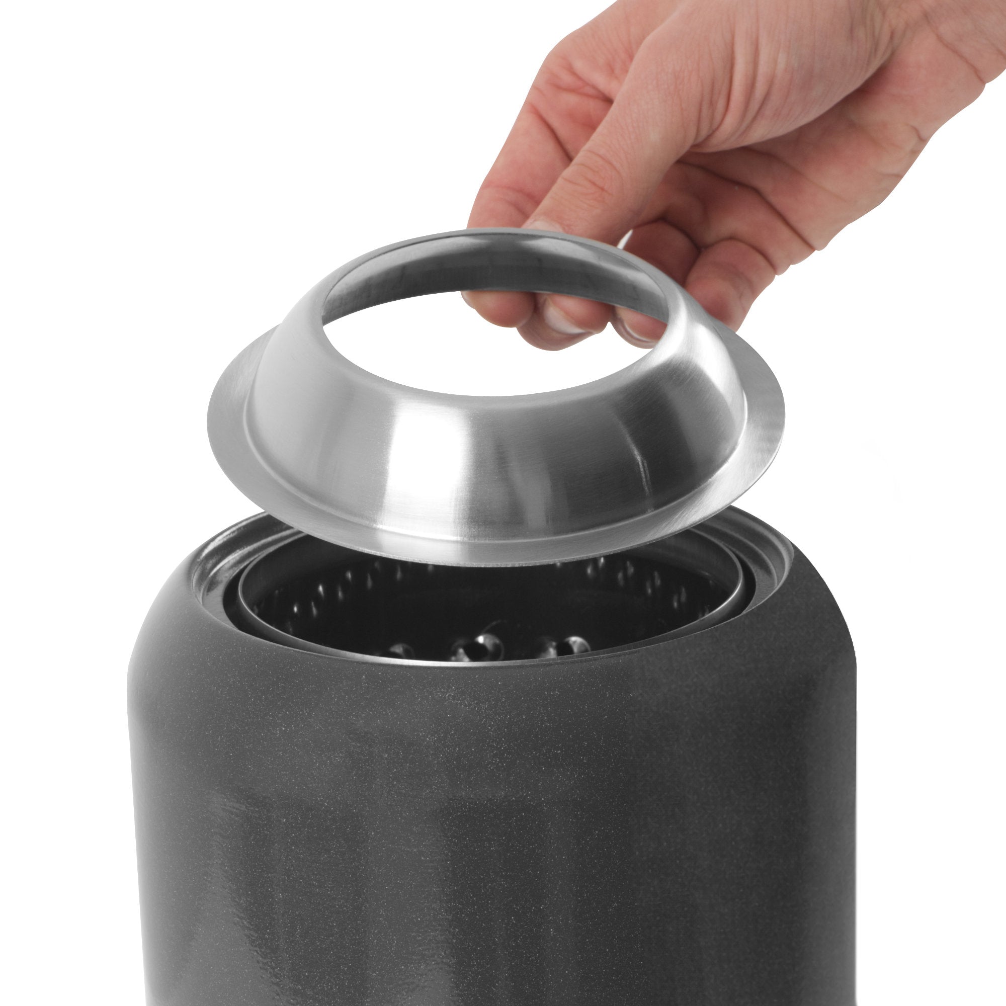 Cheminée de table sans fumée, Ø 17,5 cm, colonne de feu à pellets, sac inclus
