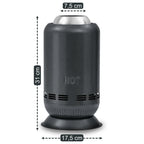 Cheminée de table sans fumée, Ø 17,5 cm, colonne de feu à pellets, sac inclus