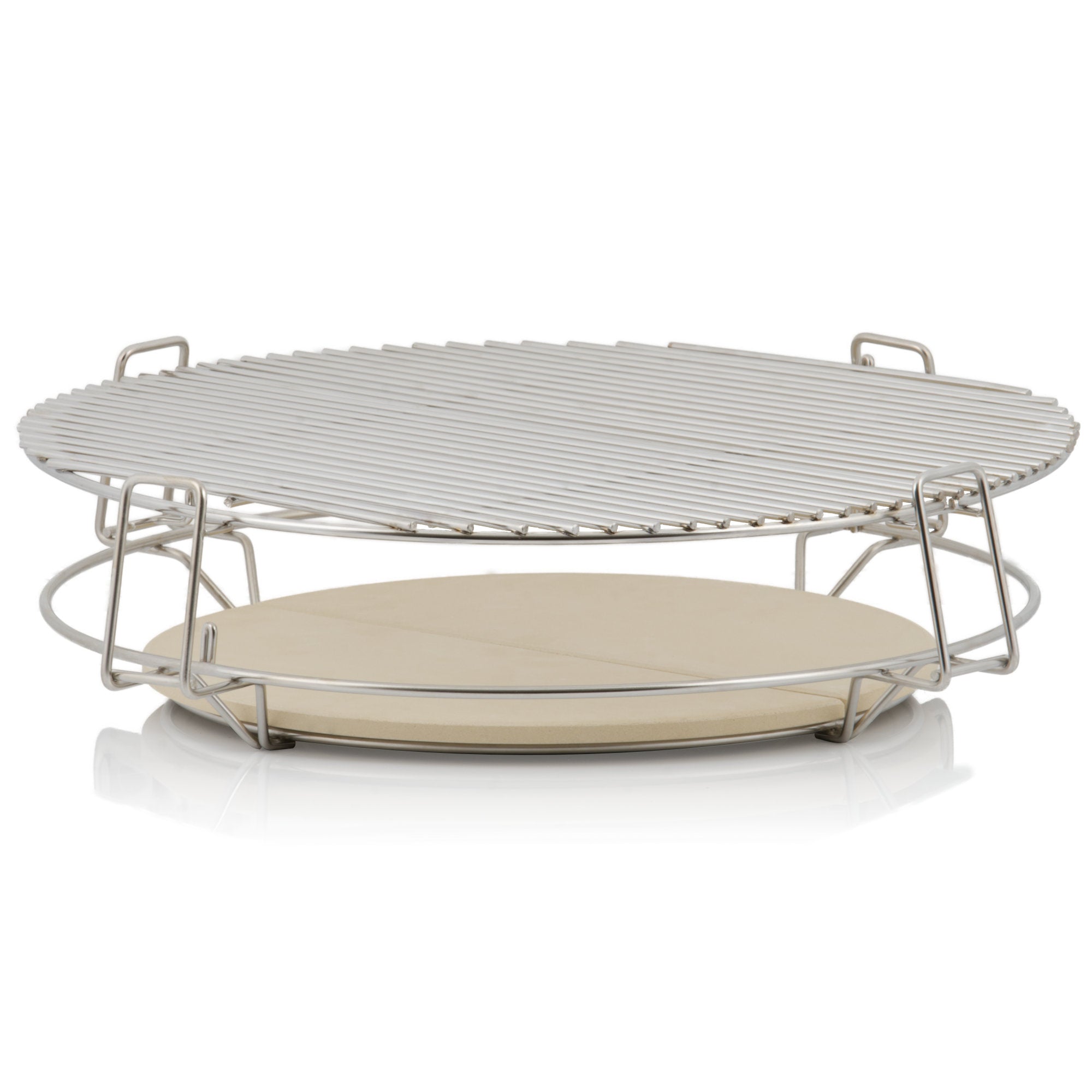 Smoker system for Ø 57 cm kettle grill, Ø 54 cm, 3 levels, stainless steel