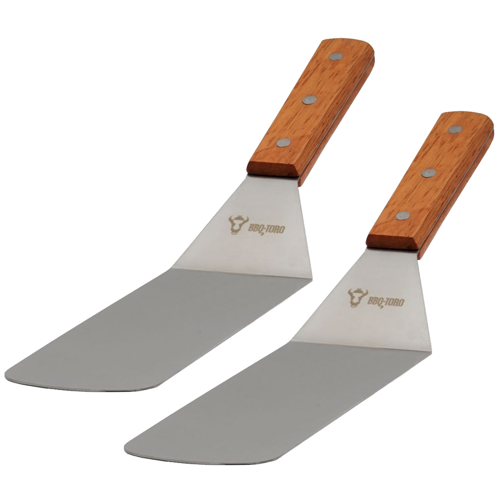 Spatules, lot de 2, en acier inoxydable