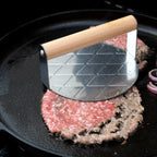 Ensemble Smash Burger, 4 pièces, comprenant des cloches à hamburger, un pilon et une spatule.