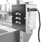 Grill à cochon de lait, jusqu'à 60 kg, mobile, en acier inoxydable
