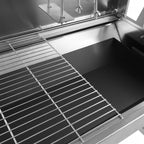 Grill à cochon de lait, jusqu'à 60 kg, mobile, en acier inoxydable