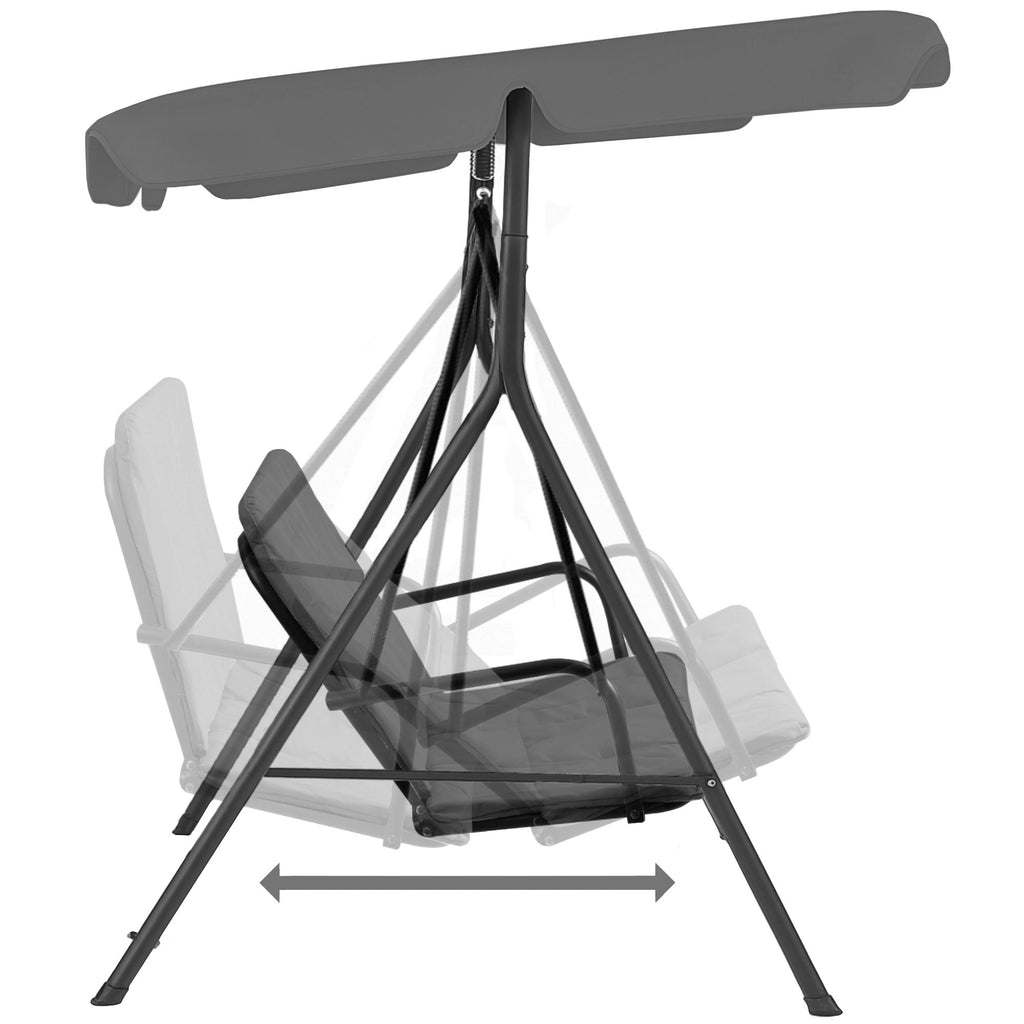 Hollywood swing, load capacity up to 250 kg, including sunshade.