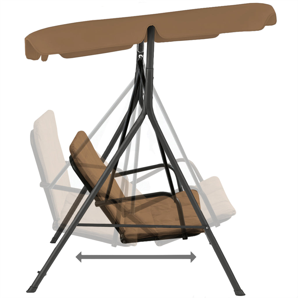 Hollywood swing, load capacity up to 250 kg, including sunshade.