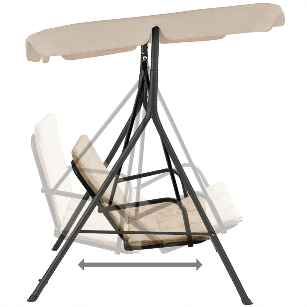 Hollywood swing, load capacity up to 250 kg, including sunshade.