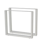 Pieds de table, lot de 2, 64 x 40 cm, métal
