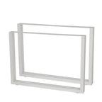 Pieds de table, lot de 2, 90 x 72 cm, métal