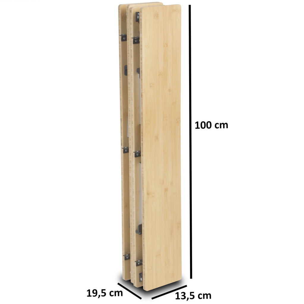 Campingtisch, Bambus, faltbar