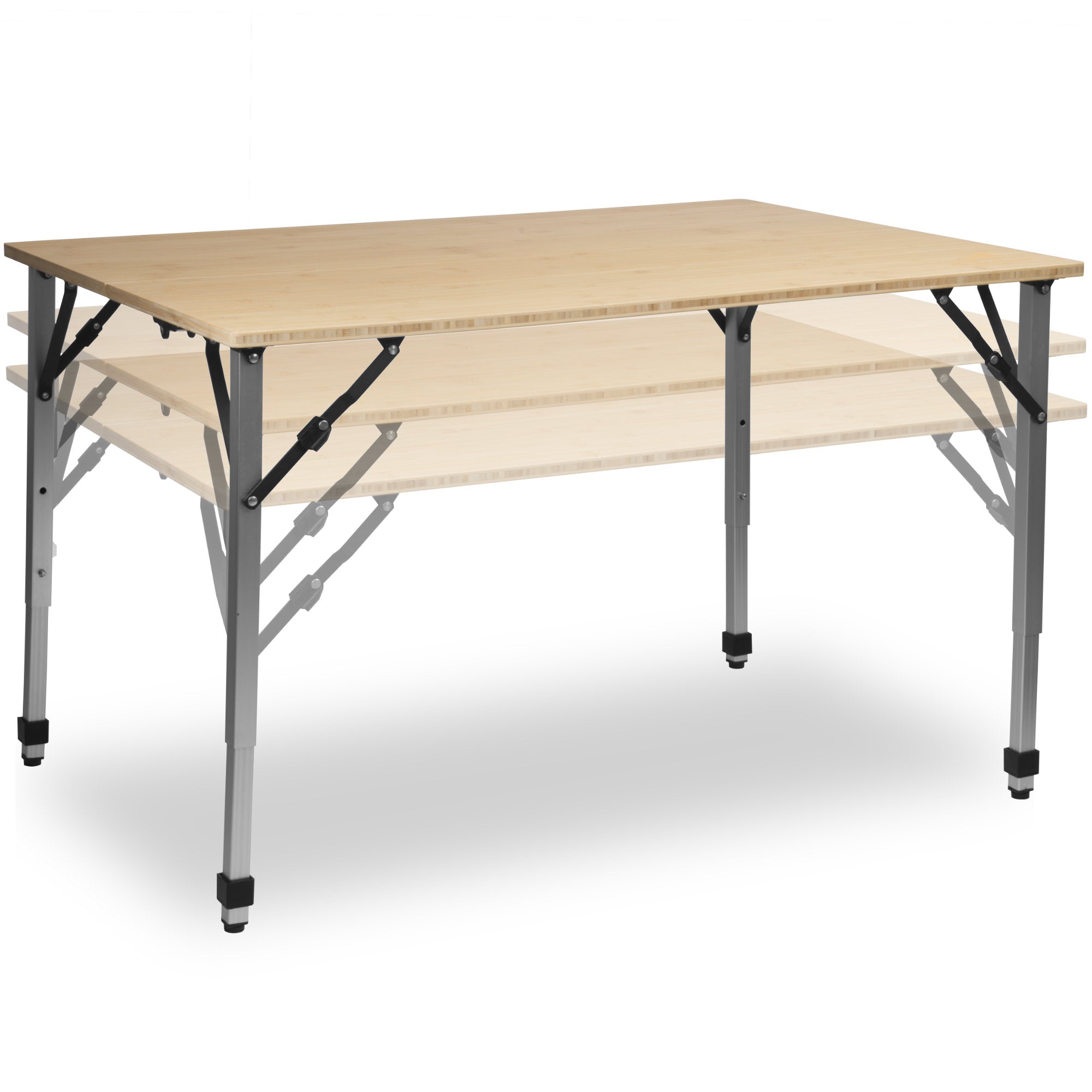 Campingtisch, Bambus, faltbar