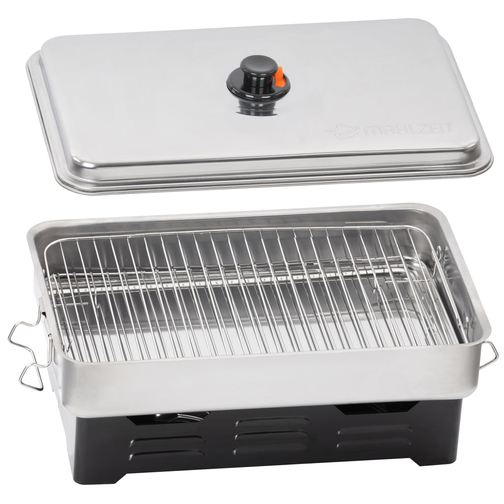 Tabletop smoker, stainless steel