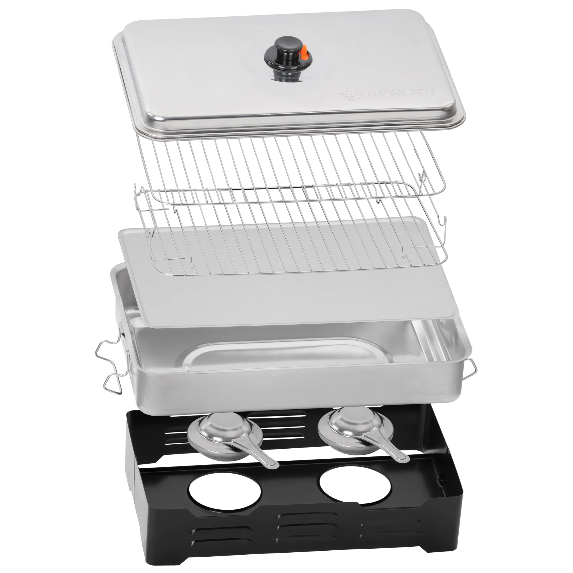 Tabletop smoker, stainless steel