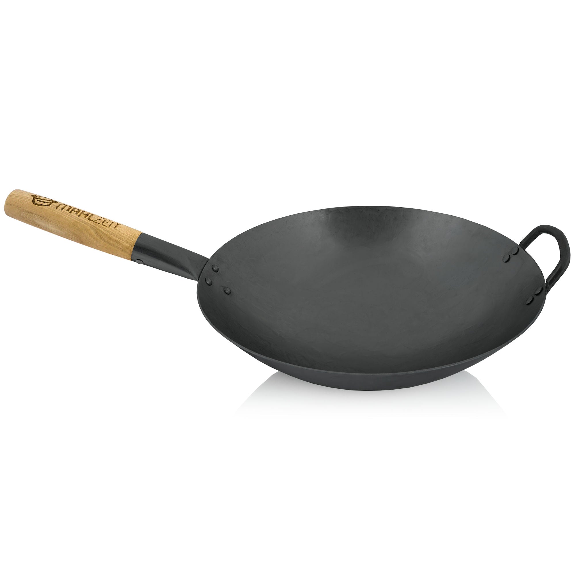 Wok Pfanne, Ø 35 cm, Stahl, mit rundem Boden