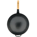 Poêle wok, Ø 35 cm, en acier, à fond rond