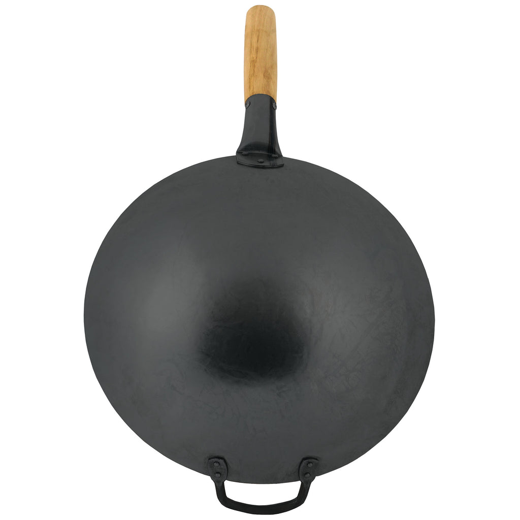 Wok Pfanne, Ø 35 cm, Stahl, mit rundem Boden