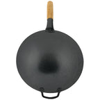 Poêle wok, Ø 35 cm, en acier, à fond rond