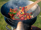 Poêle wok, Ø 35 cm, en acier, à fond rond