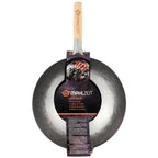 Poêle wok, Ø 35 cm, en acier, à fond rond