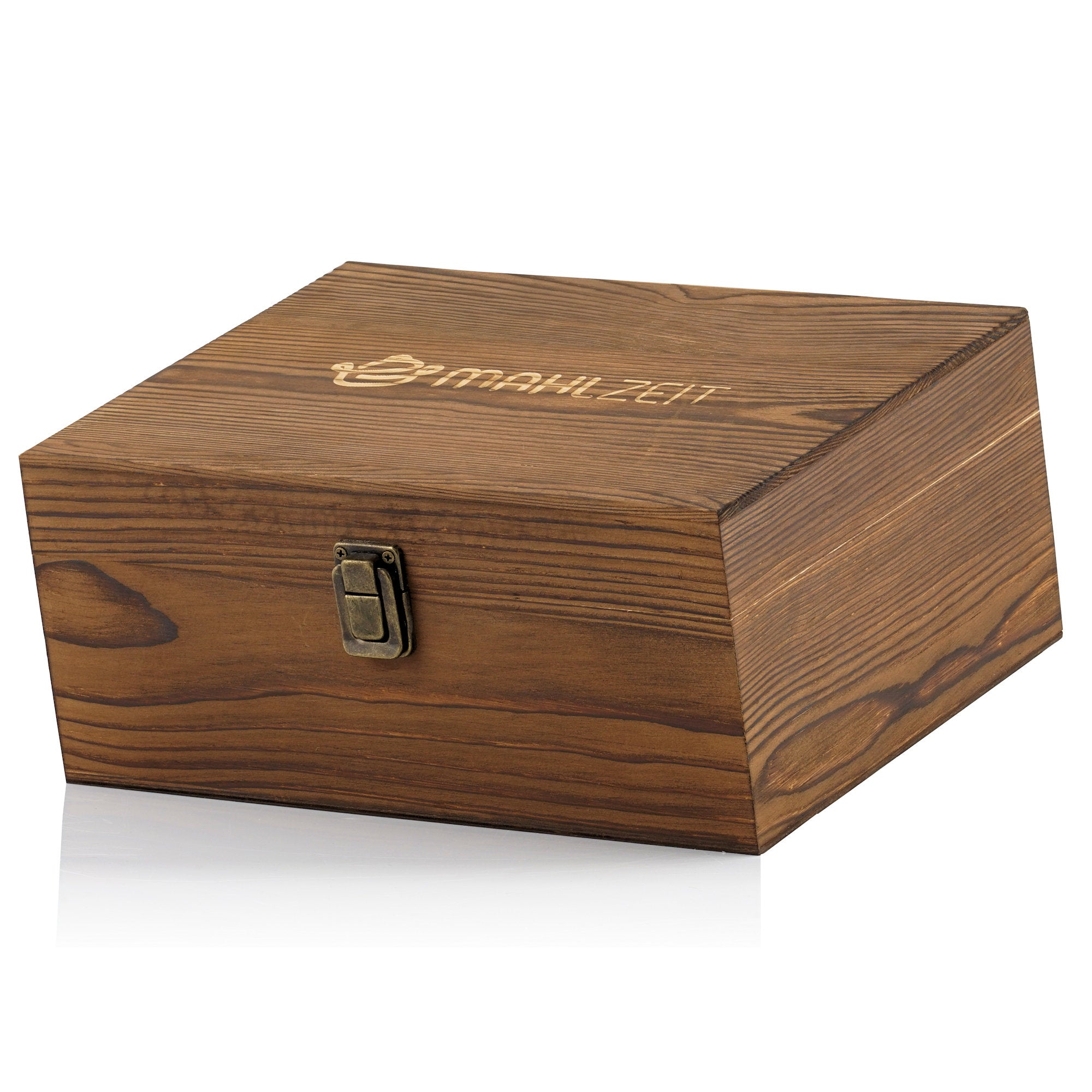 Coffret à whisky 13 pièces, comprenant pierres à whisky et verres, dans un coffret en bois.