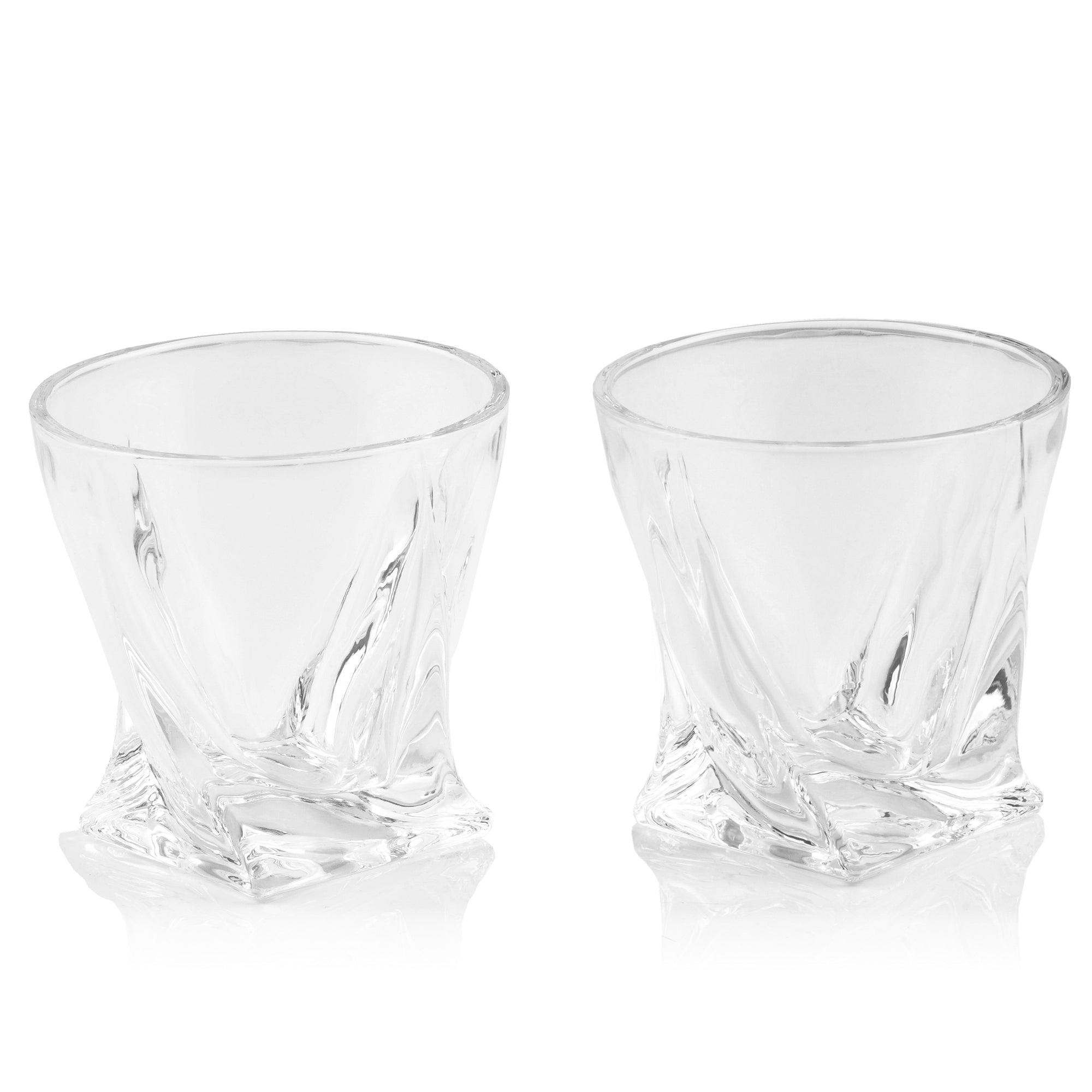 Coffret à whisky 13 pièces, comprenant pierres à whisky et verres, dans un coffret en bois.