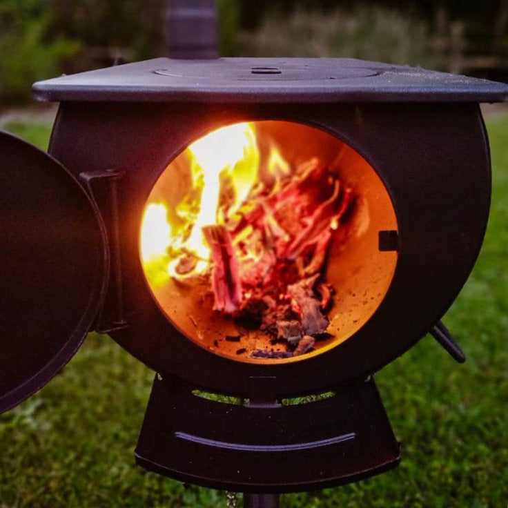 Tent stove, 58 x 86 x 240 cm