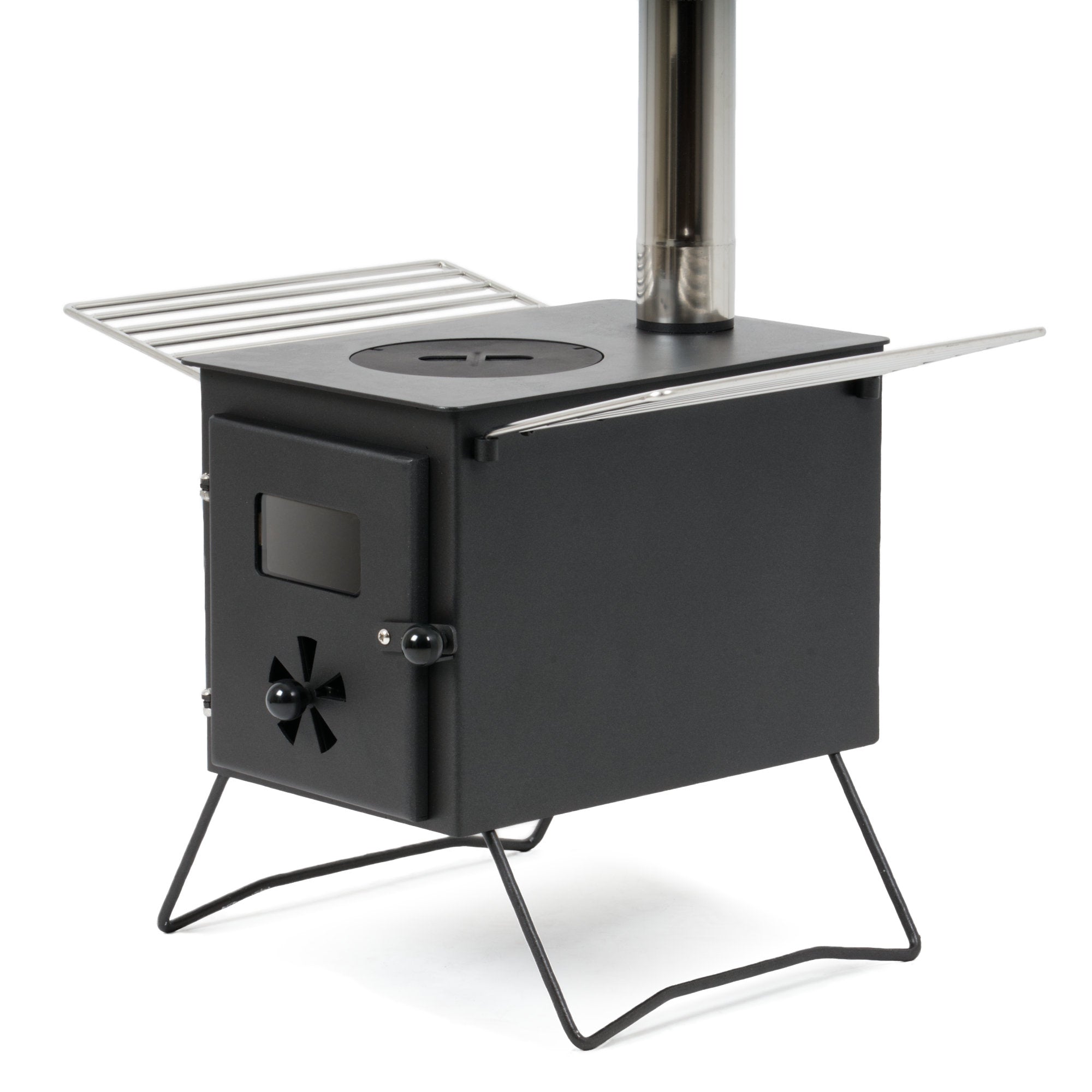Tent stove, 54.5 x 38.5 x 259.5 cm