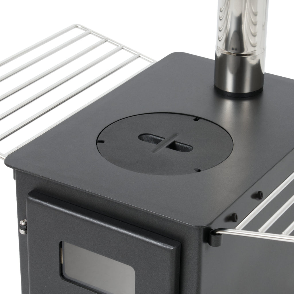 Poêle de tente, 54,5 x 38,5 x 259,5 cm