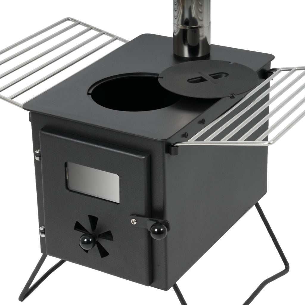 Poêle de tente, 54,5 x 38,5 x 259,5 cm